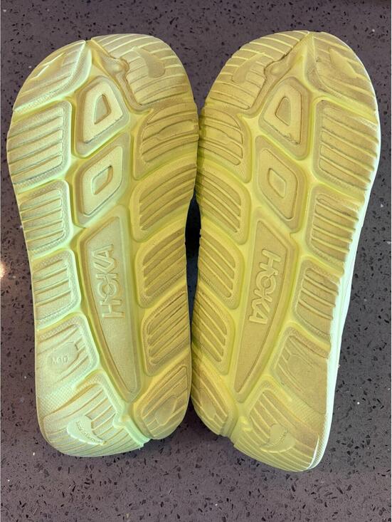 Hoka Ora Recovery Slide 3 Evening Primrose Neon Yellow Men\'s 10 Women\'s 12 main image 7